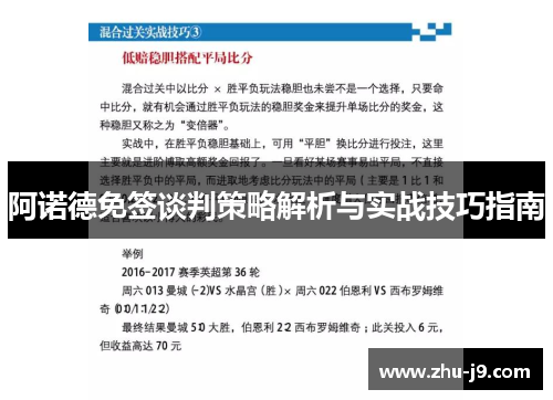 阿诺德免签谈判策略解析与实战技巧指南